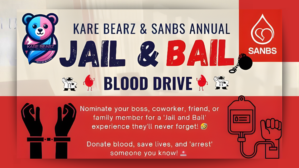 Kare Bearz & SANBS Host Annual Jail & Bail Blood Drive